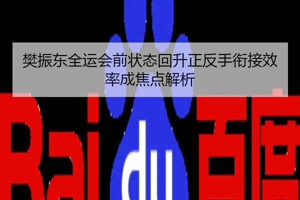 樊振东全运会前状态回升正反手衔接效率成焦点解析