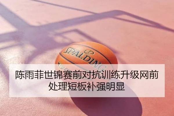 陈雨菲世锦赛前对抗训练升级网前处理短板补强明显